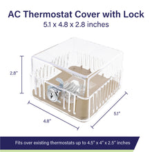 Load image into Gallery viewer, Thermostat Lock Box Cover with Key XS 1pk - Locking Thermostat Cover