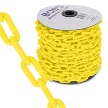 Load image into Gallery viewer, 125ft Yellow Plastic Chain Link for Crowd Control Halloween, Classroom