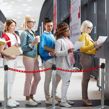 Load image into Gallery viewer, 125ft Red Plastic Chain Link for Crowd Control, Halloween, Classroom