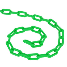 Load image into Gallery viewer, 125ft Green Plastic Chain Link for Crowd Control, Halloween, Classroom