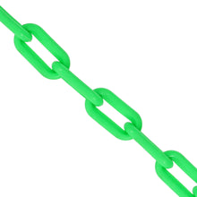 Load image into Gallery viewer, 125ft Green Plastic Chain Link for Crowd Control, Halloween, Classroom