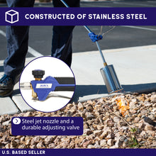 Load image into Gallery viewer, Weed Torch Propane Burner with 15ft Hose - Torch Kit for 20lb Tank