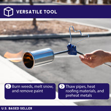 Load image into Gallery viewer, Weed Torch Propane Burner with 15ft Hose - Torch Kit for 20lb Tank