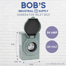 Load image into Gallery viewer, Generator Inlet Box 30 Amp 3 Prong L5-30P 125V Generator Connection
