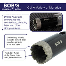 Load image into Gallery viewer, Diamond Drill Bit for Porcelain Tile 1-3/8 Size for 5/8 Angle Grinder