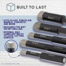 Load image into Gallery viewer, 5p Diamond Drill Bit for Porcelain Tile 1/4-9/16in - 3/8 Angle Grinder