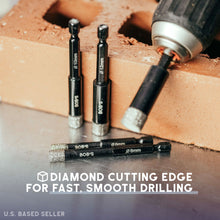 Load image into Gallery viewer, 5p Diamond Drill Bit for Porcelain Tile 1/4-9/16in - 3/8 Angle Grinder