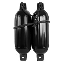 Load image into Gallery viewer, Boat Bumpers for Docking - Boat Fenders Black 2 Pack 22.8 x 7.8in Buoy