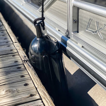 Load image into Gallery viewer, Boat Bumpers for Docking - Boat Fenders Black 2 Pack 22.8 x 7.8in Buoy