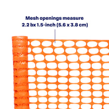 Load image into Gallery viewer, 4x100 ft Orange Plastic Fencing Roll - Temporary Netting for Garden
