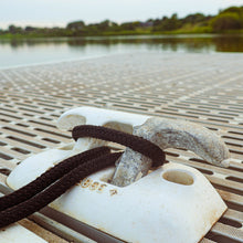 Load image into Gallery viewer, 4pk Nylon Dock Lines - 5800lb Cap 3/8in x 15 Foot Boat Ropes with Loop