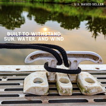 Load image into Gallery viewer, 4pk Nylon Dock Lines - 5800lb Cap 3/8in x 15 Foot Boat Ropes with Loop