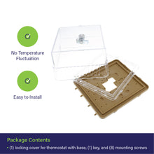 Load image into Gallery viewer, AC Thermostat Lock Box with Key, S Control Thermostat Cover with Lock