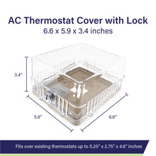 Load image into Gallery viewer, AC Thermostat Lock Box with Key, S Control Thermostat Cover with Lock