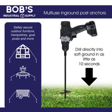 Load image into Gallery viewer, Ground Anchors, 15in - 8pk Black Shed Anchor Kit Ground Stakes