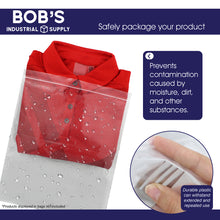 Load image into Gallery viewer, Clear Plastic Bags 100pc Reclosable Zipper Bags Lock Seal 10 X 13in