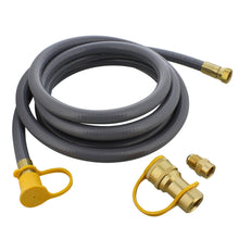 Load image into Gallery viewer, Natural Gas Grill Hose 12ft - 3/8in Female Flare to 1/2in Male Flare