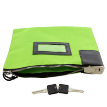 Load image into Gallery viewer, Locking Money Bag Lock Bag Bank Bag with Lock Cash Bag in Green