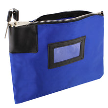 Load image into Gallery viewer, Locking Money Bag Lock Bag Bank Bag with Lock Cash Bag in Navy Blue