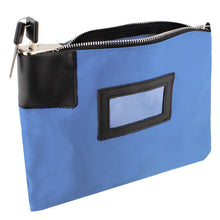 Load image into Gallery viewer, Locking Money Bag Lock Bag Bank Bag with Lock Cash Bag in Bright Blue