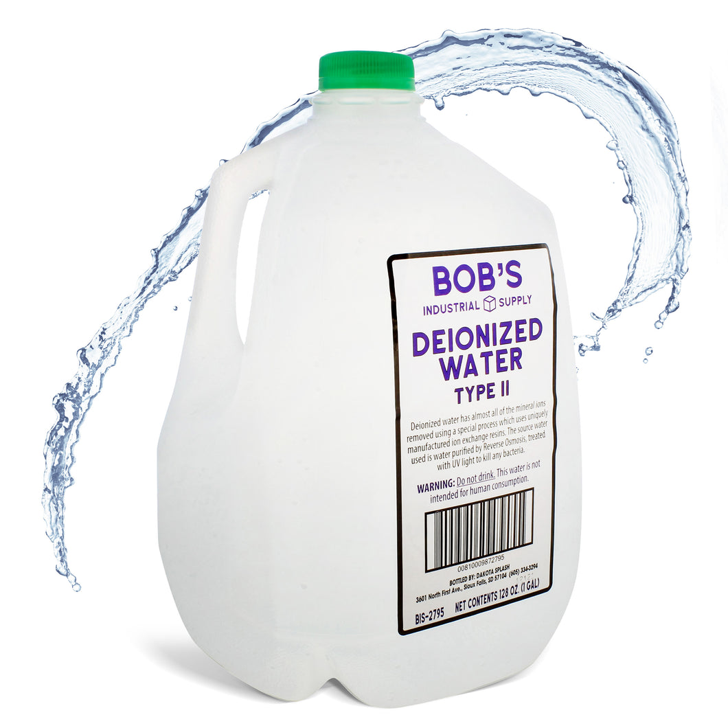 1Gal Type II Deionized Water Gallon Jug for Auto and Laboratory