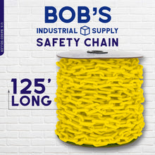 Load image into Gallery viewer, 125ft Yellow Plastic Chain Link for Crowd Control Halloween, Classroom

