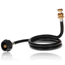 Load image into Gallery viewer, Propane Hose 1 lb Converter Adapter - 16.4oz to 20lbs Converter 4ft
