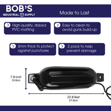 Load image into Gallery viewer, Boat Bumpers for Docking - Boat Fenders Black 2 Pack 22.8 x 7.8in Buoy
