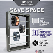 Load image into Gallery viewer, Electrical Wire Spool Rack Holder Large Ribbon Automotive Cable Rack
