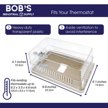 Load image into Gallery viewer, AC Thermostat Lock Box with Key, XL Control Thermostat Cover with Lock
