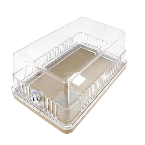 AC Thermostat Lock Box with Key, XL Control Thermostat Cover with Lock