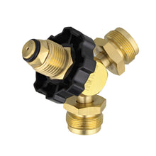Load image into Gallery viewer, 1-inch 2 Male POL to QCC1 Propane Adapter for BBQ Grill and Camp Stove
