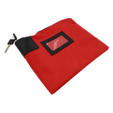 Load image into Gallery viewer, Locking Money Bag Lock Bag Bank Bag with Lock Cash Bag in Red
