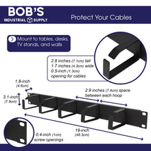 Load image into Gallery viewer, Cable Management Under Desk Wire Tray - 2-Pack Cord Organizer
