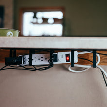 Load image into Gallery viewer, Cable Management Under Desk Wire Tray - 2-Pack Cord Organizer
