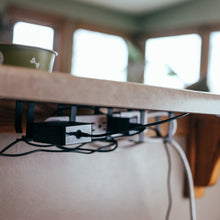 Load image into Gallery viewer, Cable Management Under Desk Wire Tray - 2-Pack Cord Organizer
