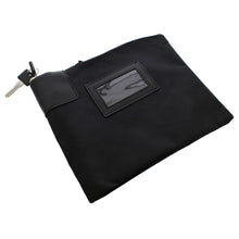 Load image into Gallery viewer, Locking Money Bag Lock Bag Bank Bag with Lock Cash Bag in Black
