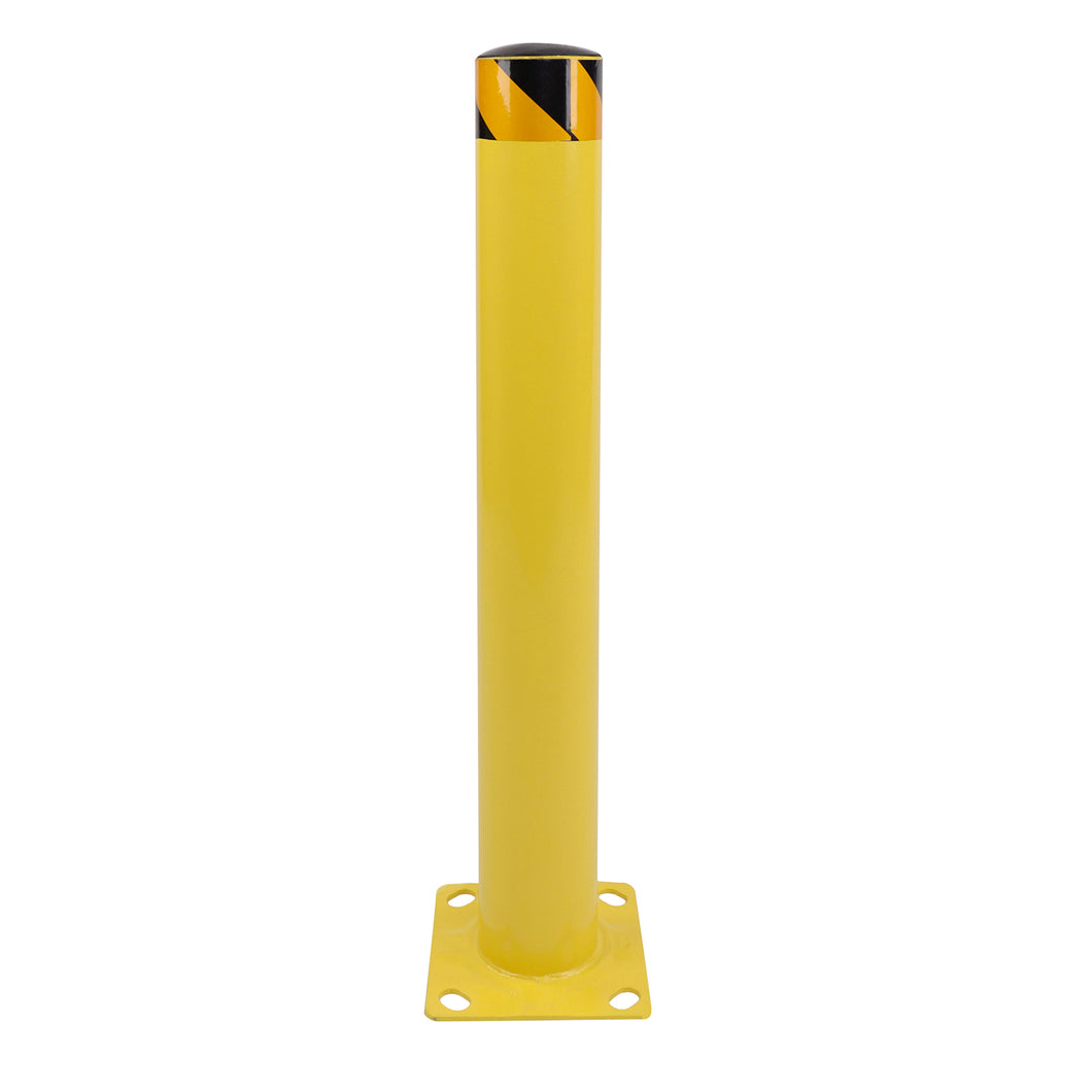 Safety Bollard Post 36in - Yellow Pipe Bollards Steel Parking Barrier