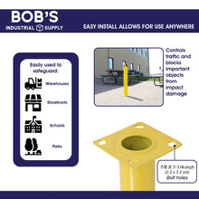 Load image into Gallery viewer, Safety Bollard Post 36in - Yellow Pipe Bollards Steel Parking Barrier
